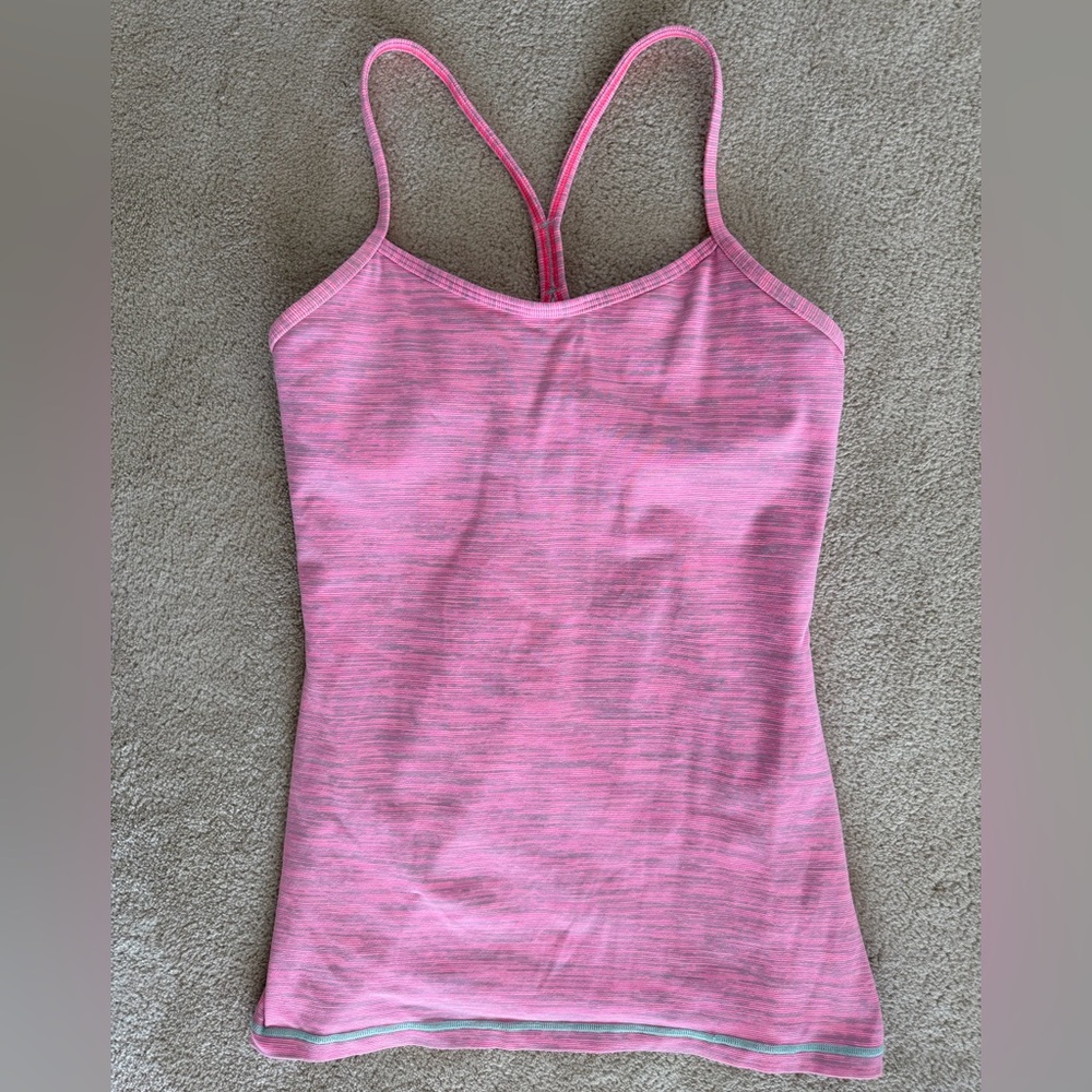 Lululemon Pink Strappy Tank Top
